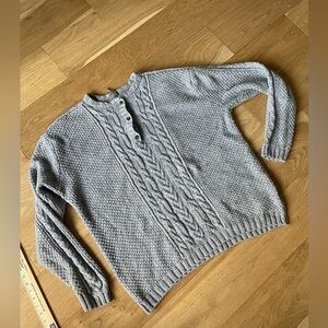 Hanna andersson wool blend cable knit sweater XL
